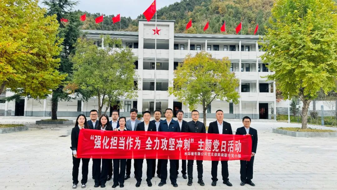 水情形公司党支部商南联合党小组开展“强化继承作为 全力攻坚冲刺”主题党日活动